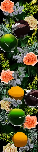 Free printable Christmas bookmarks of a yellow and green Christmas tree